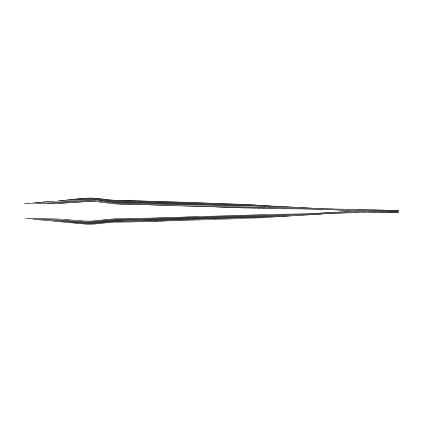 Standard Straight with band Eyelash Extension Tweezers NanoFiber Lovely, Grace Elegante Black series