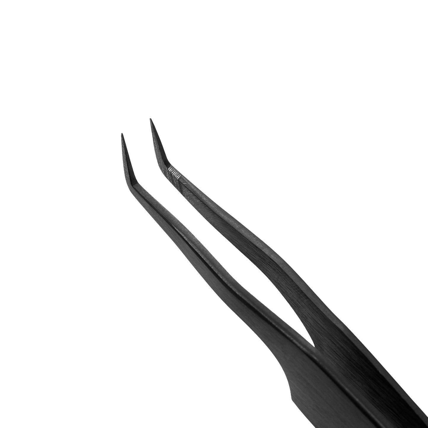 Eyelash Extension Tweezers NanoFiber Lovely, Grace Elegante Black series, 45 degrees, 7 mm