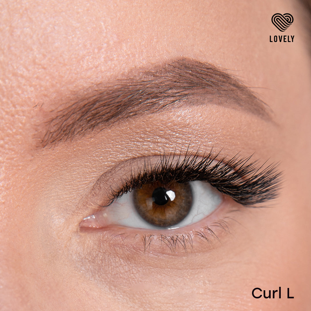 Eyelash extensions "Silicone" Lovely New - 16 lines - MIX Length (8-15mm)