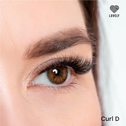 Eyelash extensions "Silicone" Lovely New - 16 lines - MIX Length (8-15mm)