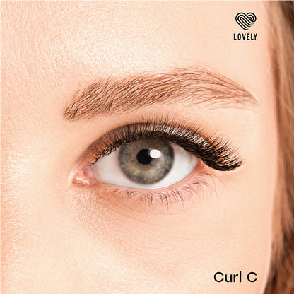 Eyelash extensions "Silicone" Lovely New - 16 lines - MIX Length (8-15mm)