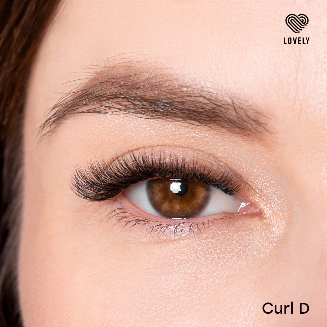 Eyelash extensions "Silicone" Lovely New - 16 lines - MIX Length (8-15mm)